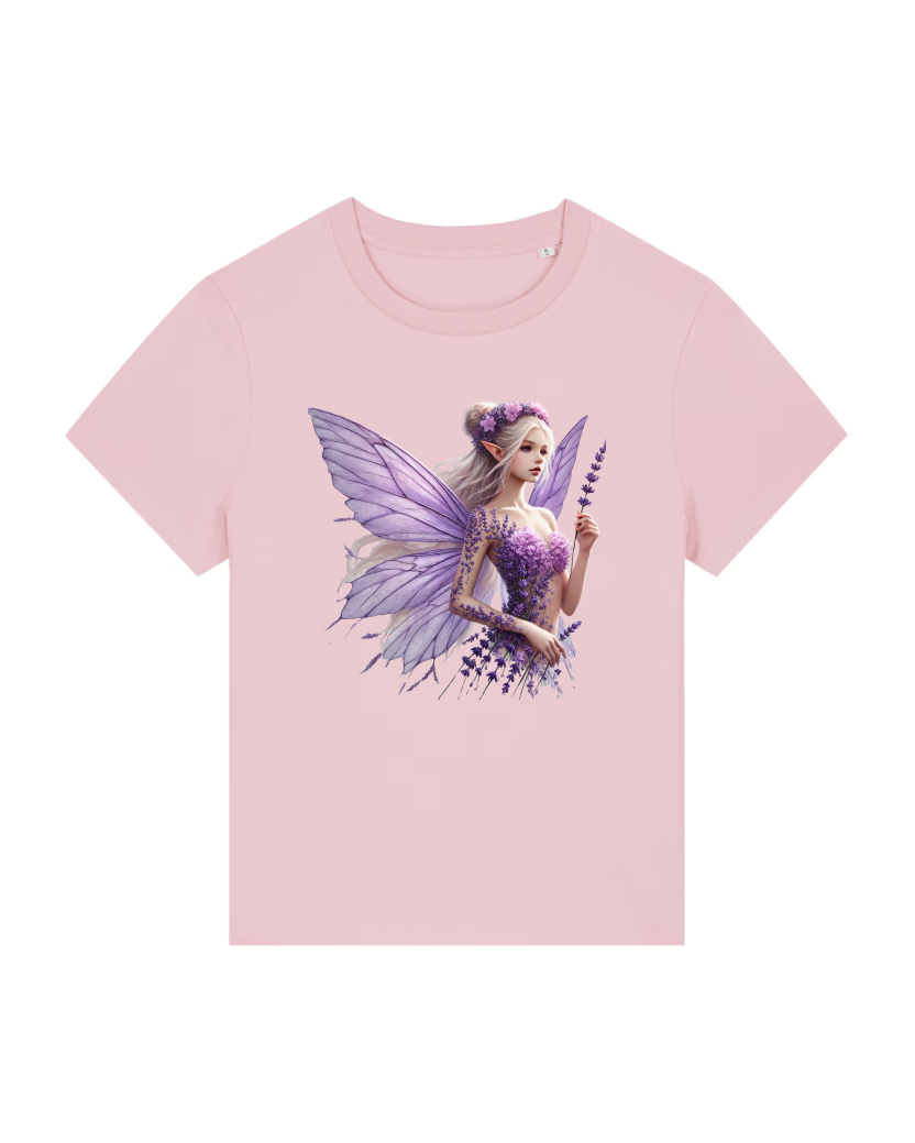 Lavendel Lady Premium Bio T-Shirt 100 % Bio-Baumwolle