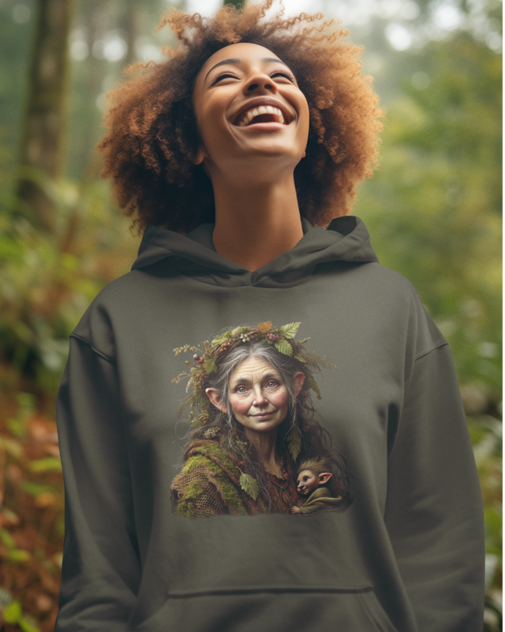 Moosmutter Premium Bio Hoodie 100 % Bio-Baumwolle Unisex