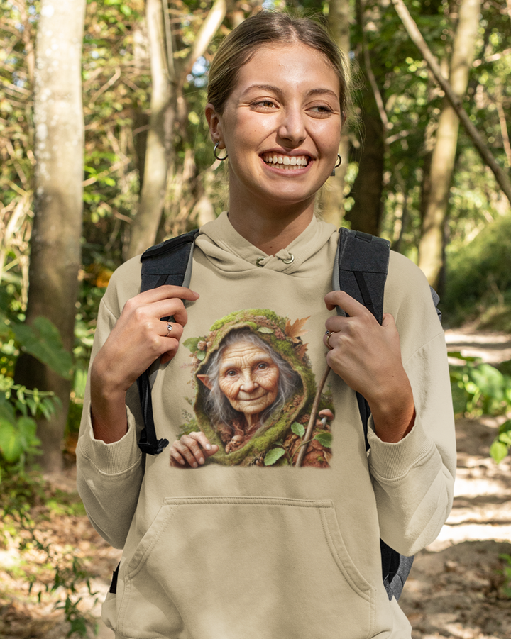 Hüterin des Waldes Premium Bio Hoodie 100 % Bio-Baumwolle Unisex