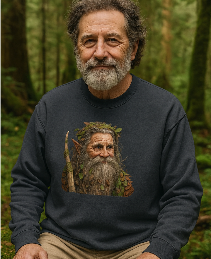 Hüter des Waldes Premium Sweatshirt 100 % Bio-Baumwolle Unisex