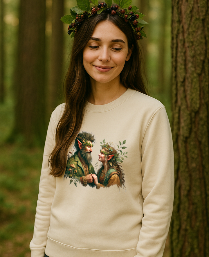 Waldliebe Premium Sweatshirt 100 % Bio-Baumwolle Unisex