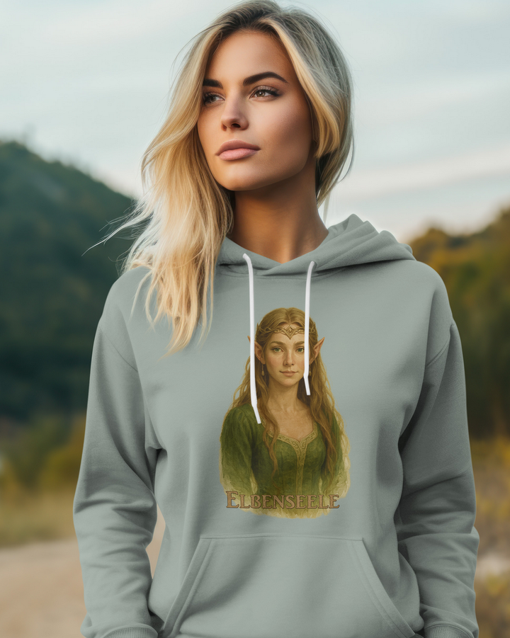 Elbenseele Premium Bio Hoodie 100 % Bio-Baumwolle Unisex