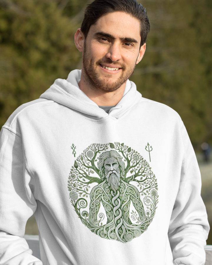 Der grüne Wächter Premium Bio Hoodie 100 % Bio-Baumwolle Unisex