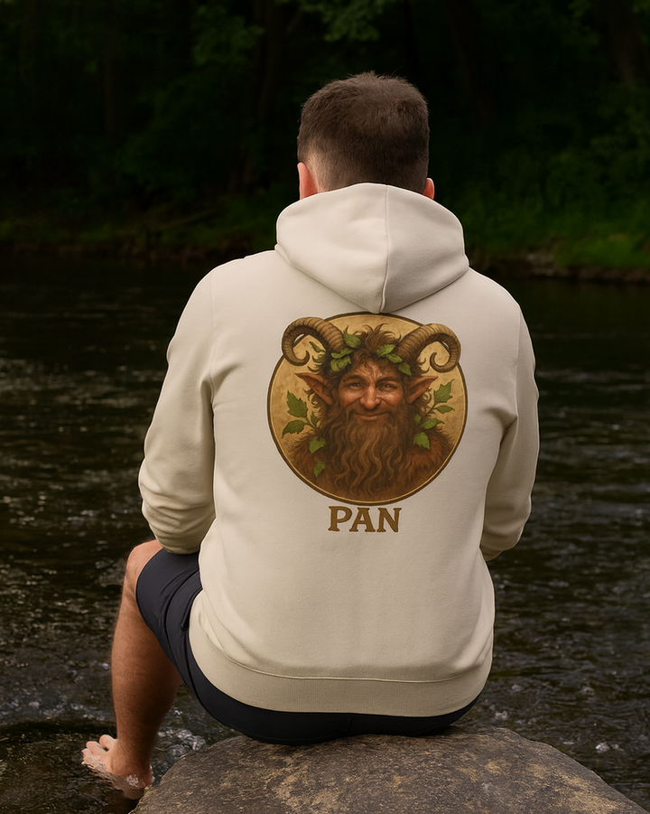 PAN Premium Bio Hoodie 100 % Bio-Baumwolle Rückendruck