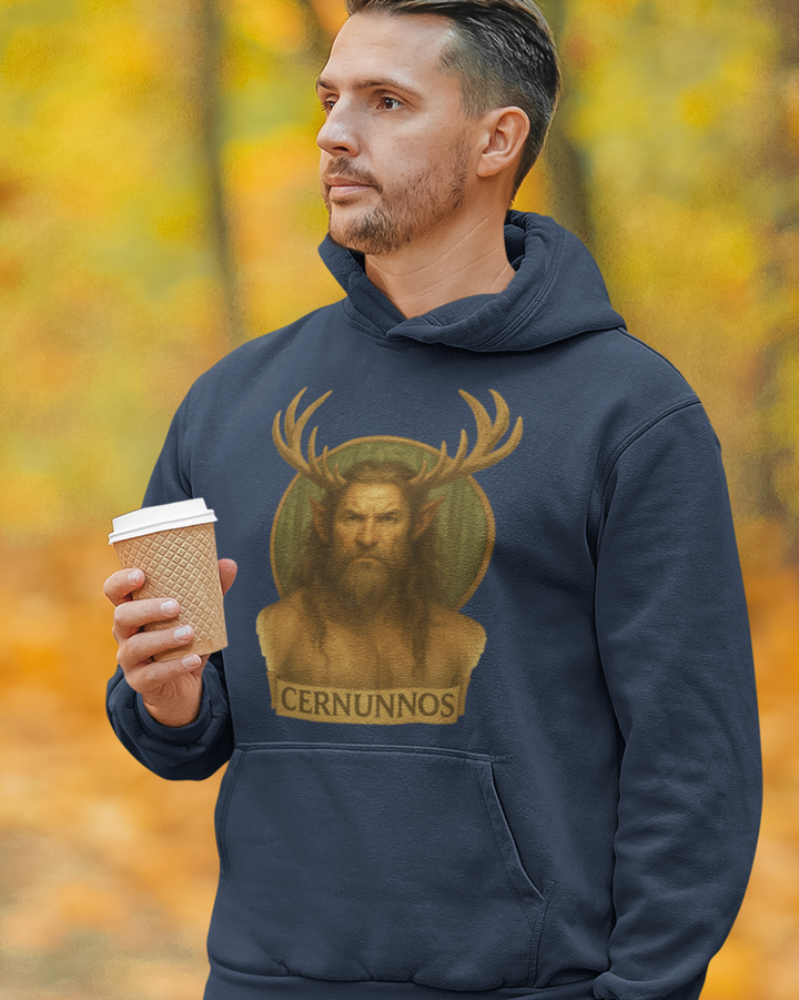 Cernunnos Premium Bio Hoodie 100 % Bio-Baumwolle Unisex