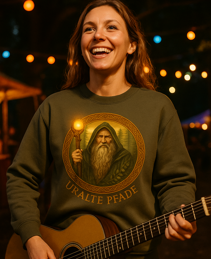 Uralte Pfade Premium Sweatshirt 100 % Bio-Baumwolle Unisex