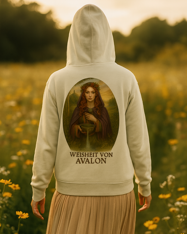 Weisheit von Avalon Kapuzenjacke Organic Zipper