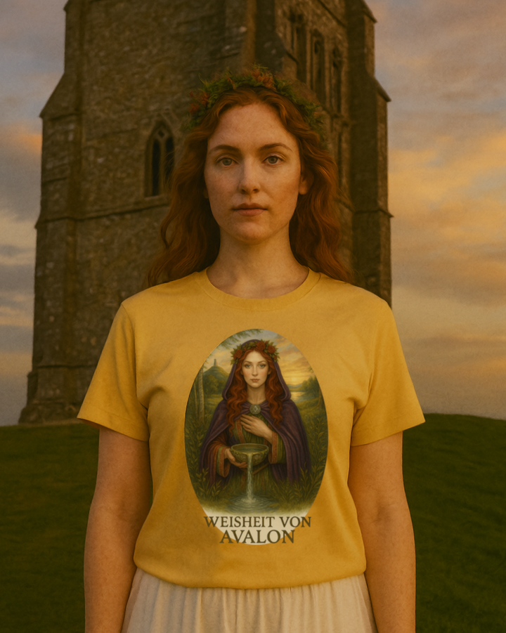 Weisheit von Avalon Premium Bio T-Shirt 100 % Bio-Baumwolle Unisex