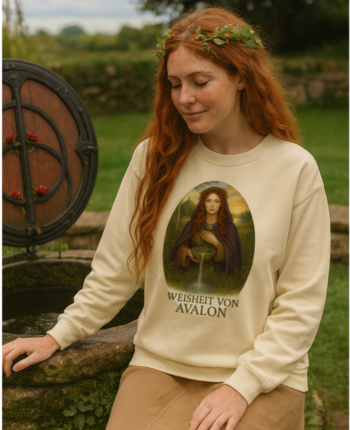 Weisheit von Avalon Premium Sweatshirt 100 % Bio-Baumwolle Unisex