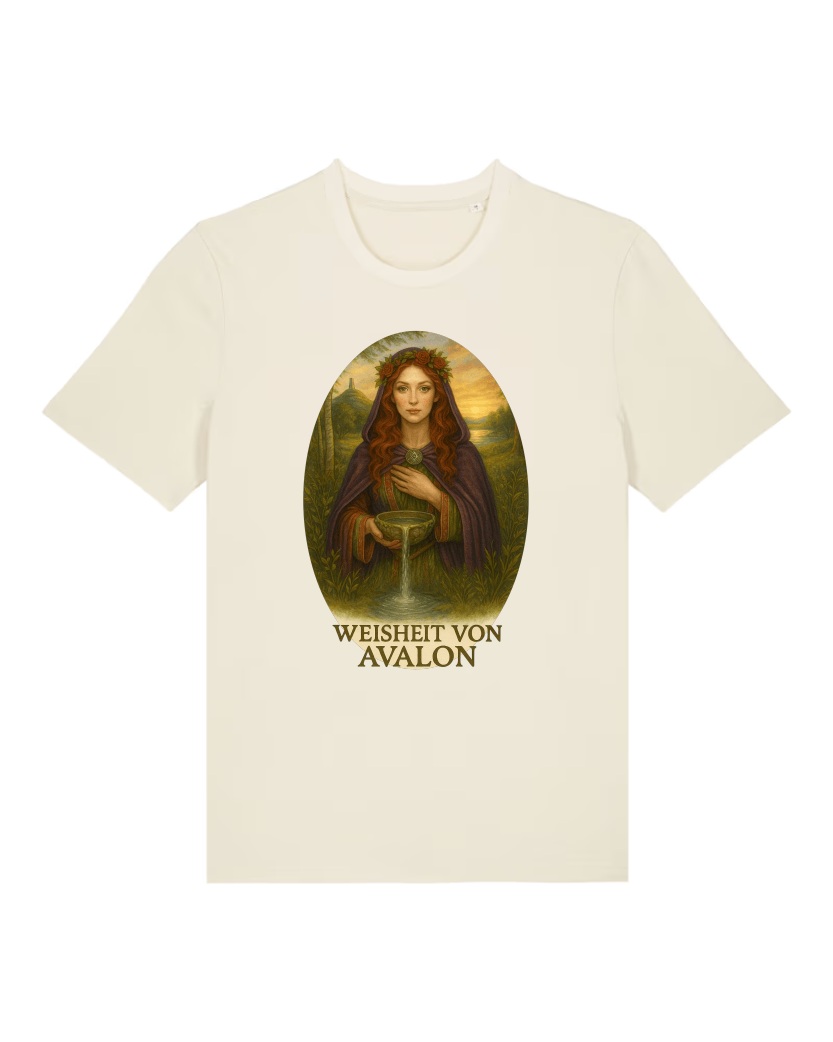 Weisheit von Avalon Premium Bio T-Shirt 100 % Bio-Baumwolle Unisex