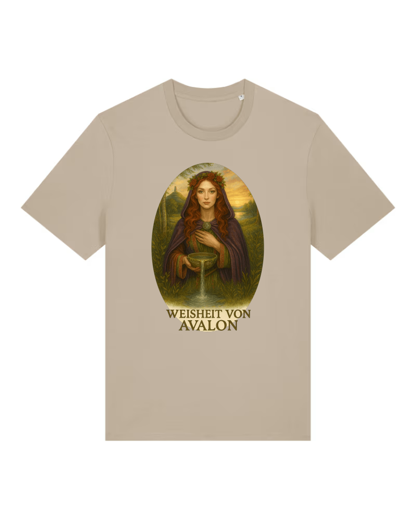 Weisheit von Avalon Premium Bio T-Shirt 100 % Bio-Baumwolle Unisex