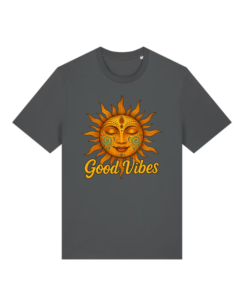 Good Vibes Premium Bio T-Shirt 100 % Bio-Baumwolle Unisex