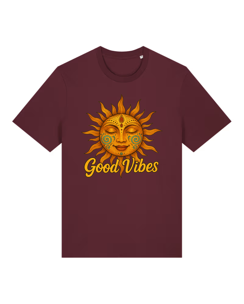 Good Vibes Premium Bio T-Shirt 100 % Bio-Baumwolle Unisex