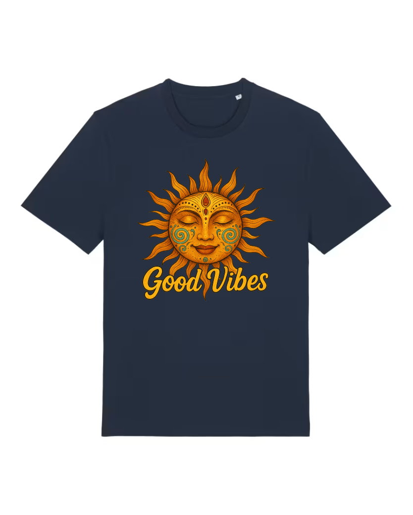 Good Vibes Premium Bio T-Shirt 100 % Bio-Baumwolle Unisex