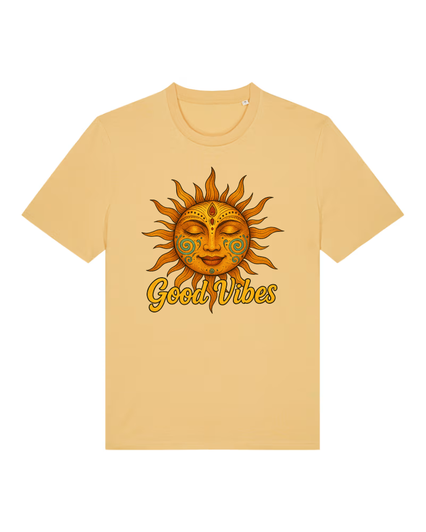 Good Vibes Premium Bio T-Shirt 100 % Bio-Baumwolle Unisex