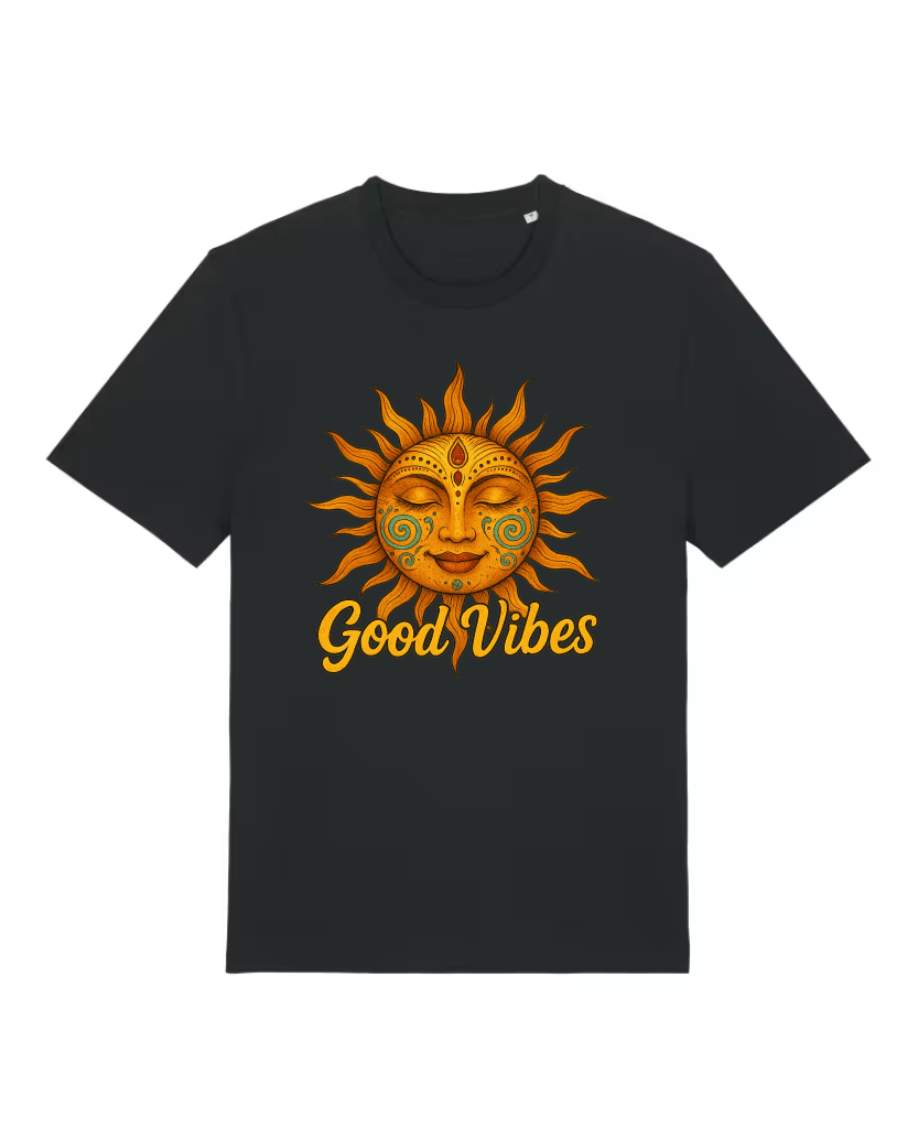 Good Vibes Premium Bio T-Shirt 100 % Bio-Baumwolle Unisex