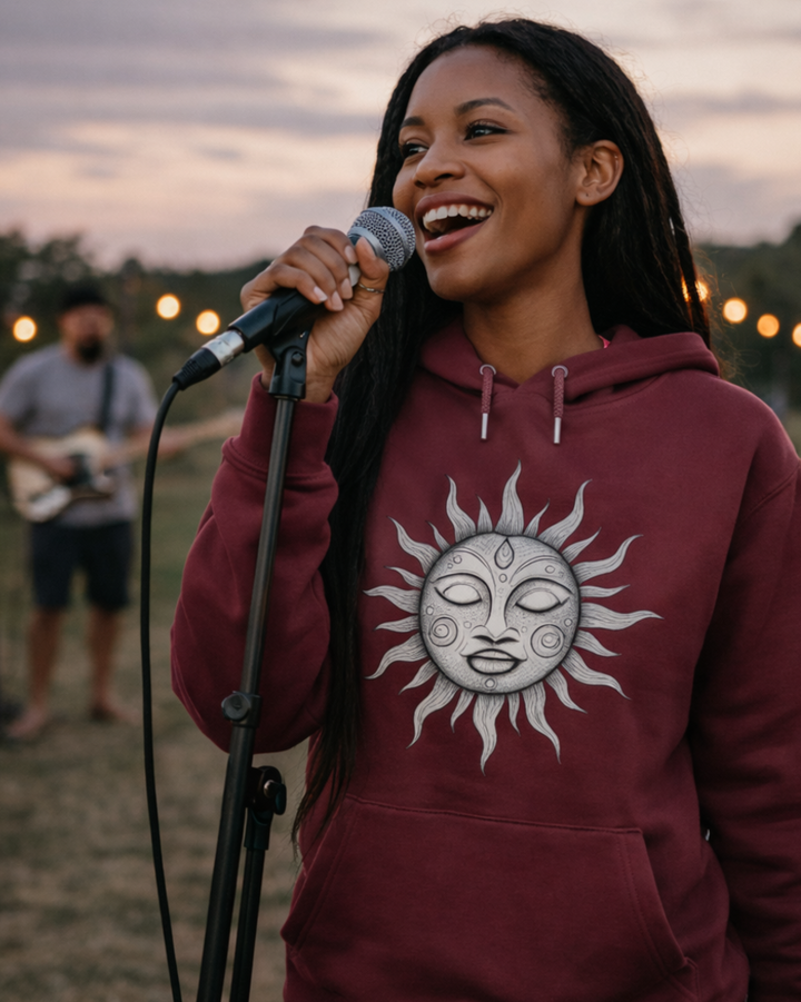 Festival Sun Premium Bio Hoodie 100 % Bio-Baumwolle Unisex
