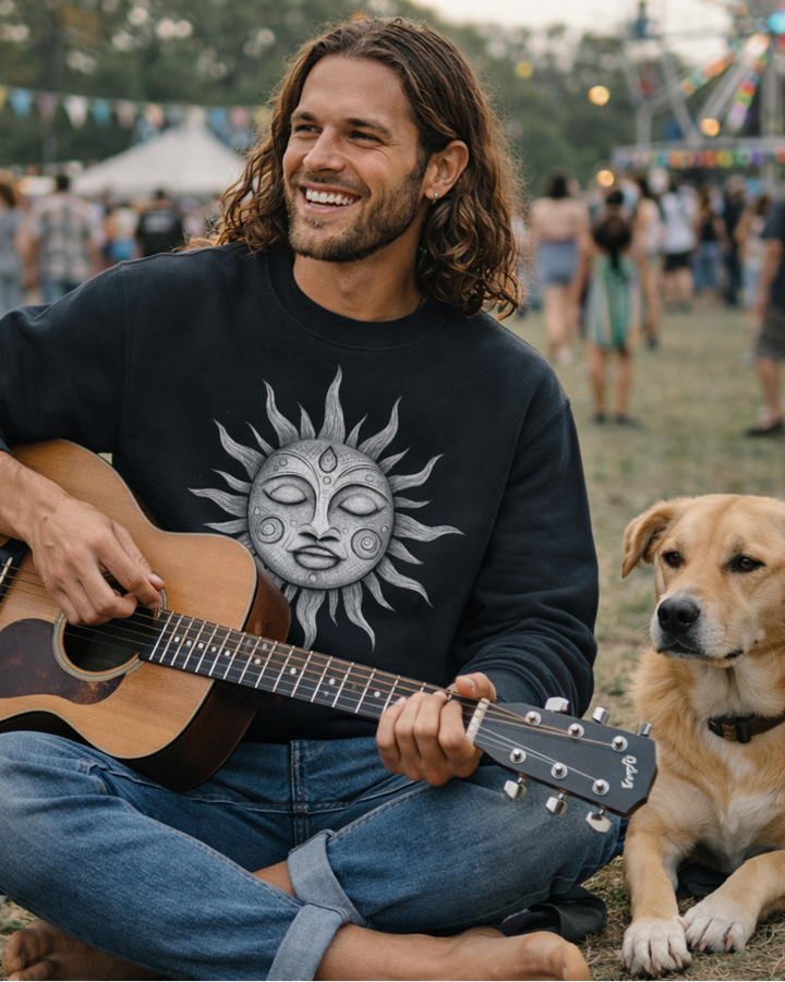 Festival Sun Premium Bio Sweatshirt 100 % Bio-Baumwolle Unisex