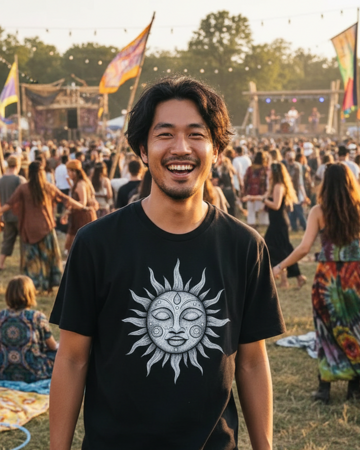 Festival Sun Premium Bio T-Shirt 100 % Bio-Baumwolle Unisex