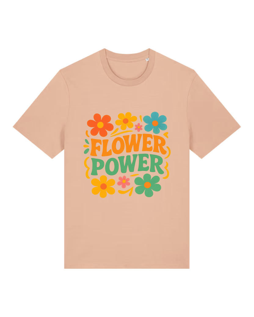 Flower Power Premium Bio T-Shirt 100 % Bio-Baumwolle Unisex