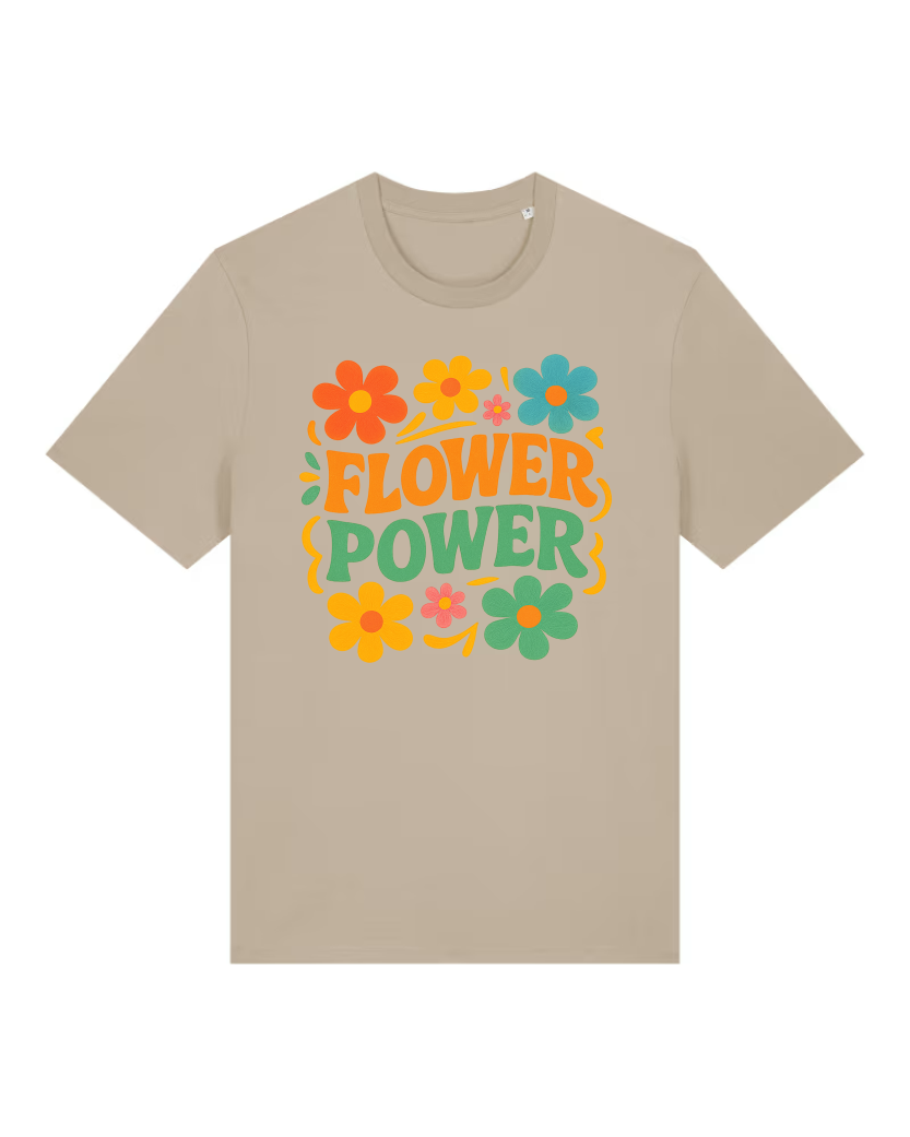 Flower Power Premium Bio T-Shirt 100 % Bio-Baumwolle Unisex