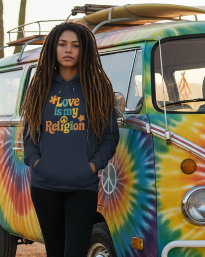 Love is my Religion Premium Bio Hoodie 100 % Bio-Baumwolle Unisex