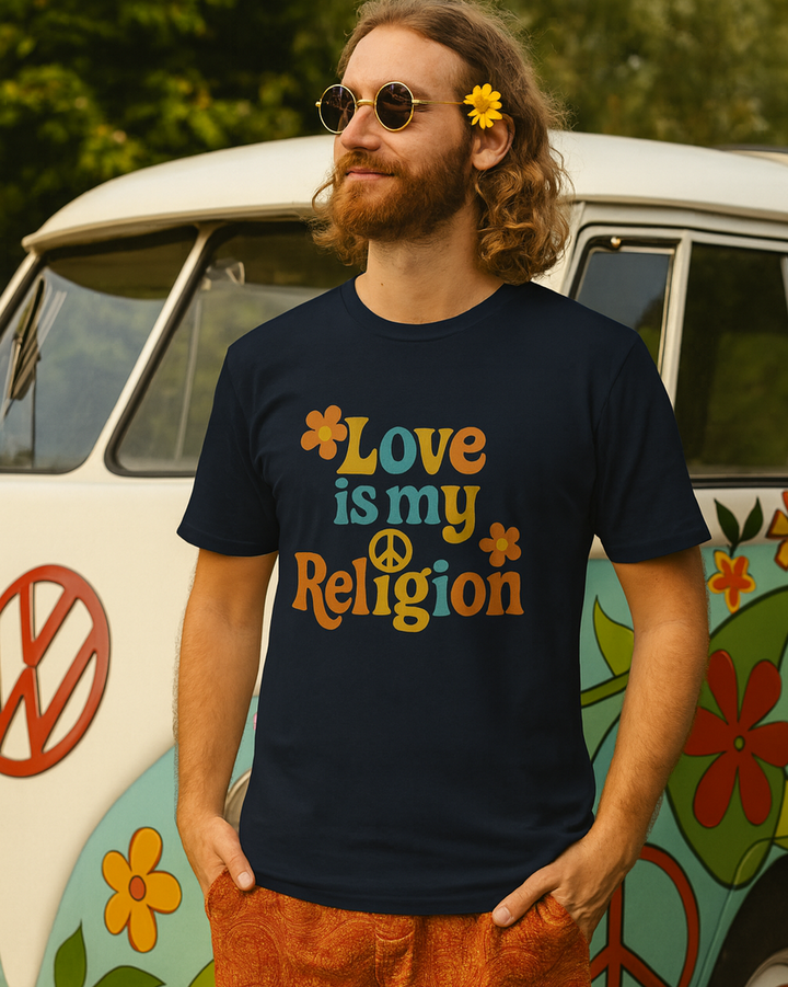 Love is my Religion Premium Bio T-Shirt 100 % Bio-Baumwolle Unisex