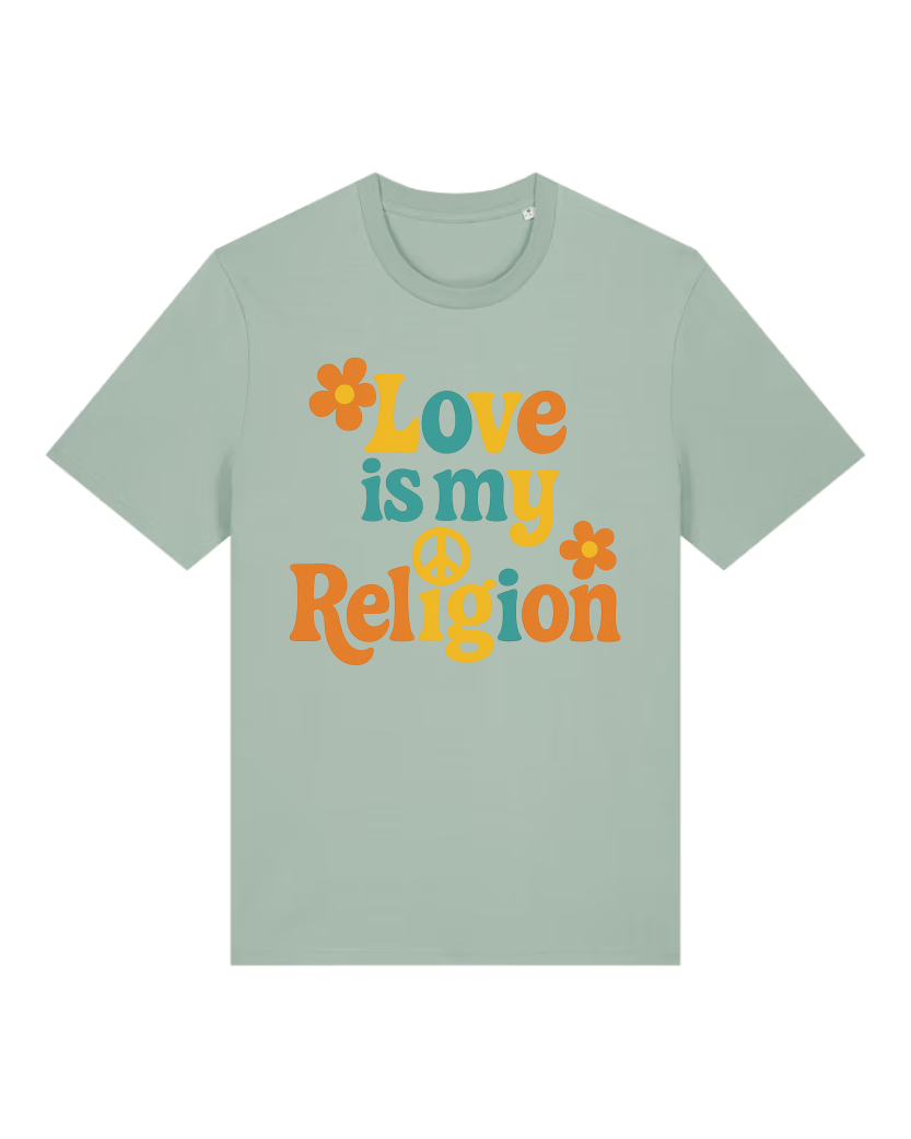 Love is my Religion Premium Bio T-Shirt 100 % Bio-Baumwolle Unisex