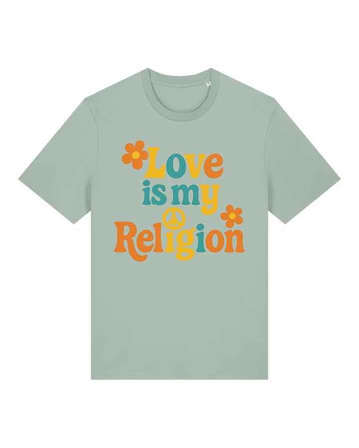 Love is my Religion Premium Bio T-Shirt 100 % Bio-Baumwolle Unisex