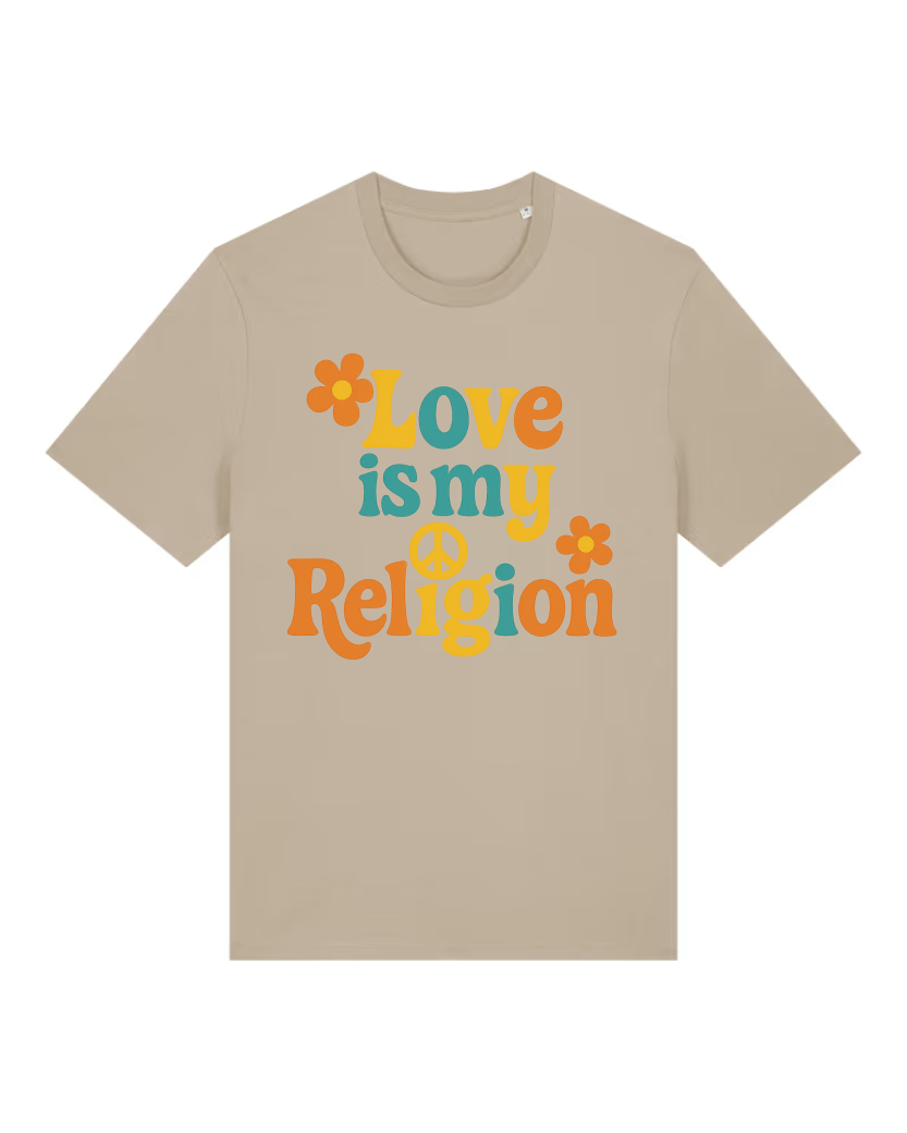 Love is my Religion Premium Bio T-Shirt 100 % Bio-Baumwolle Unisex