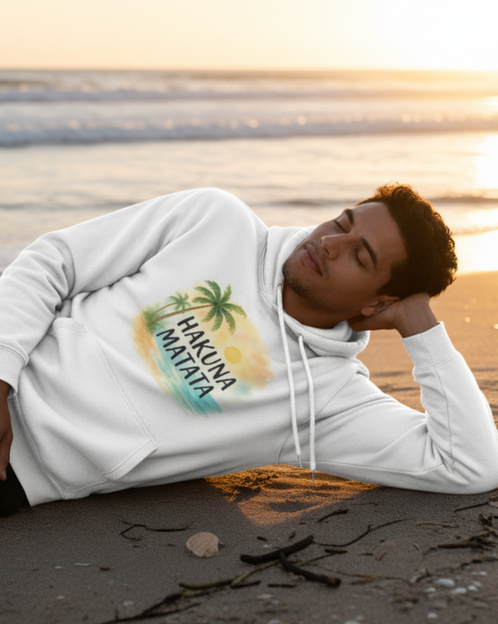 Hakuna Matata Premium Bio Hoodie 100 % Bio-Baumwolle Unisex