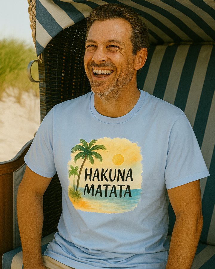 Hakuna Matata Premium Bio T-Shirt 100 % Bio-Baumwolle Unisex