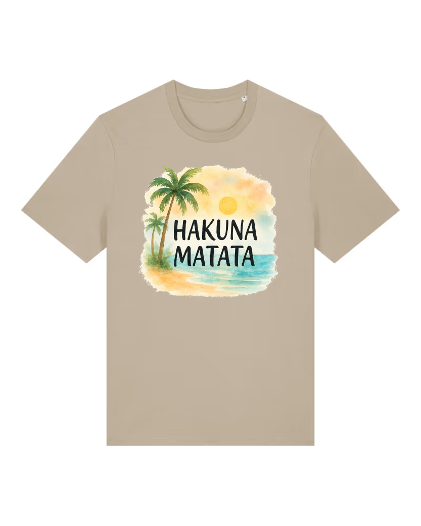 Hakuna Matata Premium Bio T-Shirt 100 % Bio-Baumwolle Unisex