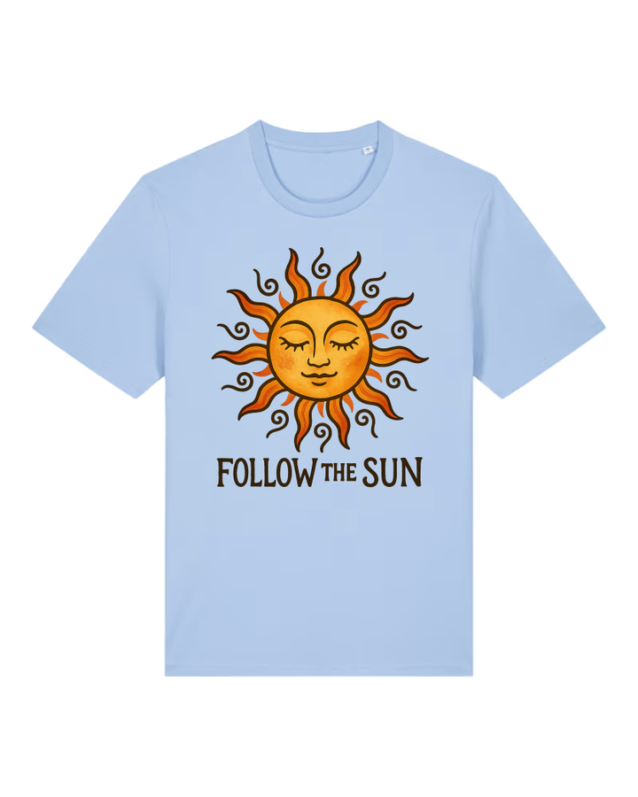 Follow the Sun Premium Bio T-Shirt 100 % Bio-Baumwolle Unisex