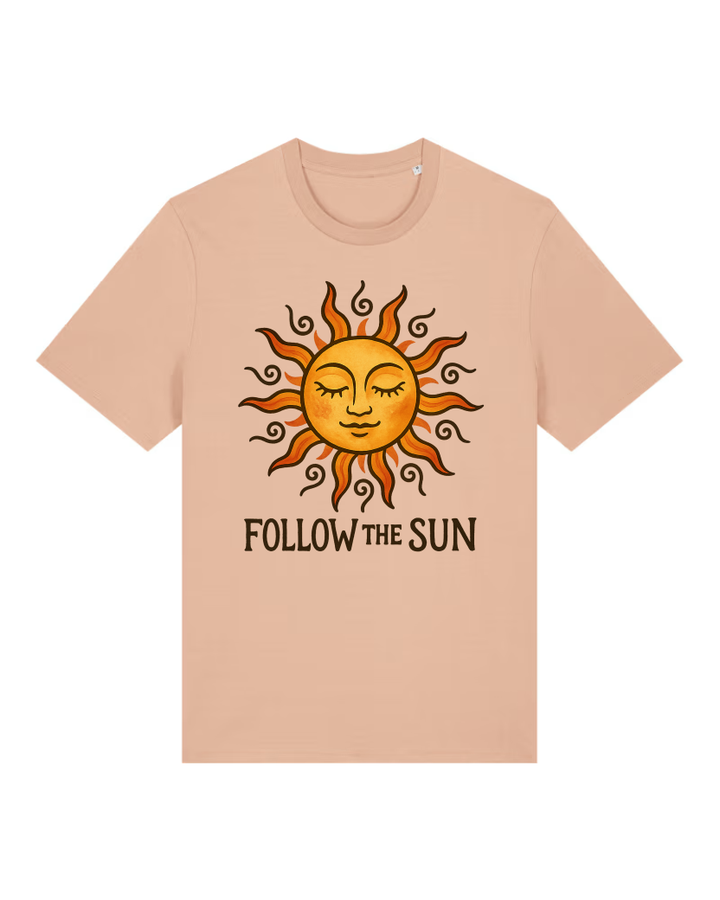 Follow the Sun Premium Bio T-Shirt 100 % Bio-Baumwolle Unisex