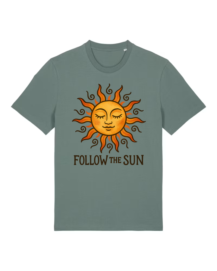 Follow the Sun Premium Bio T-Shirt 100 % Bio-Baumwolle Unisex