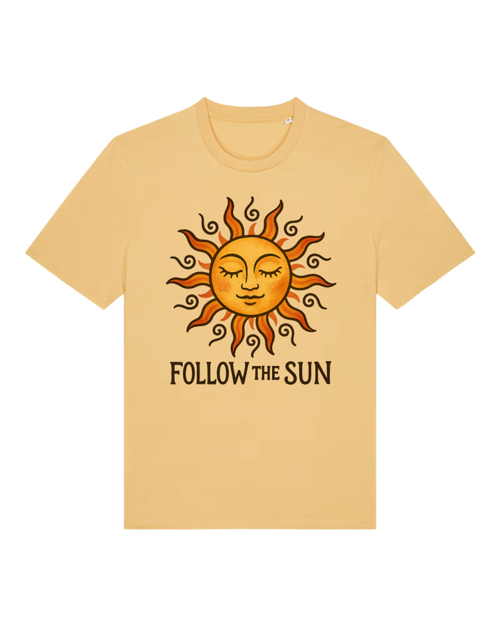 Follow the Sun Premium Bio T-Shirt 100 % Bio-Baumwolle Unisex
