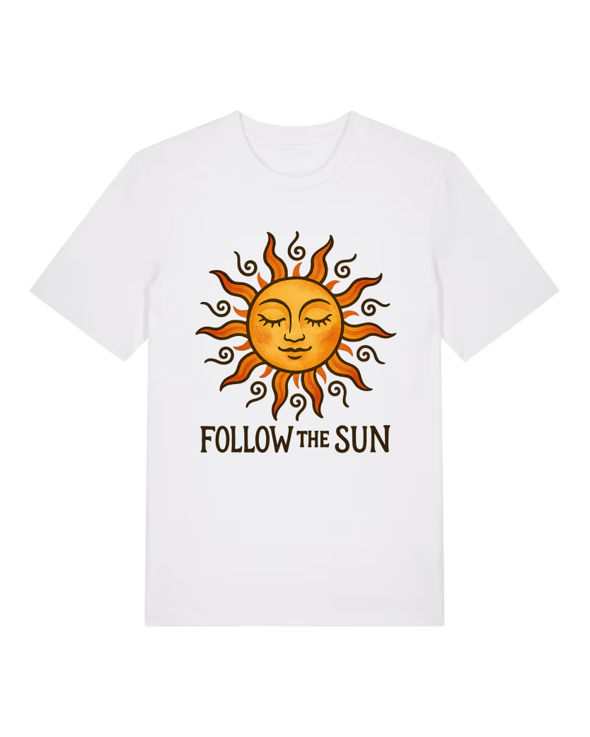 Follow the Sun Premium Bio T-Shirt 100 % Bio-Baumwolle Unisex
