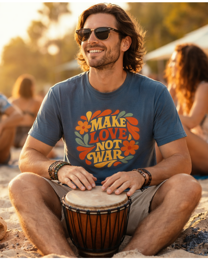 Make Love, Not War Premium Bio T-Shirt 100 % Bio-Baumwolle Unisex