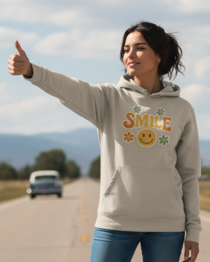 Smile Premium Bio Hoodie 100 % Bio-Baumwolle Unisex