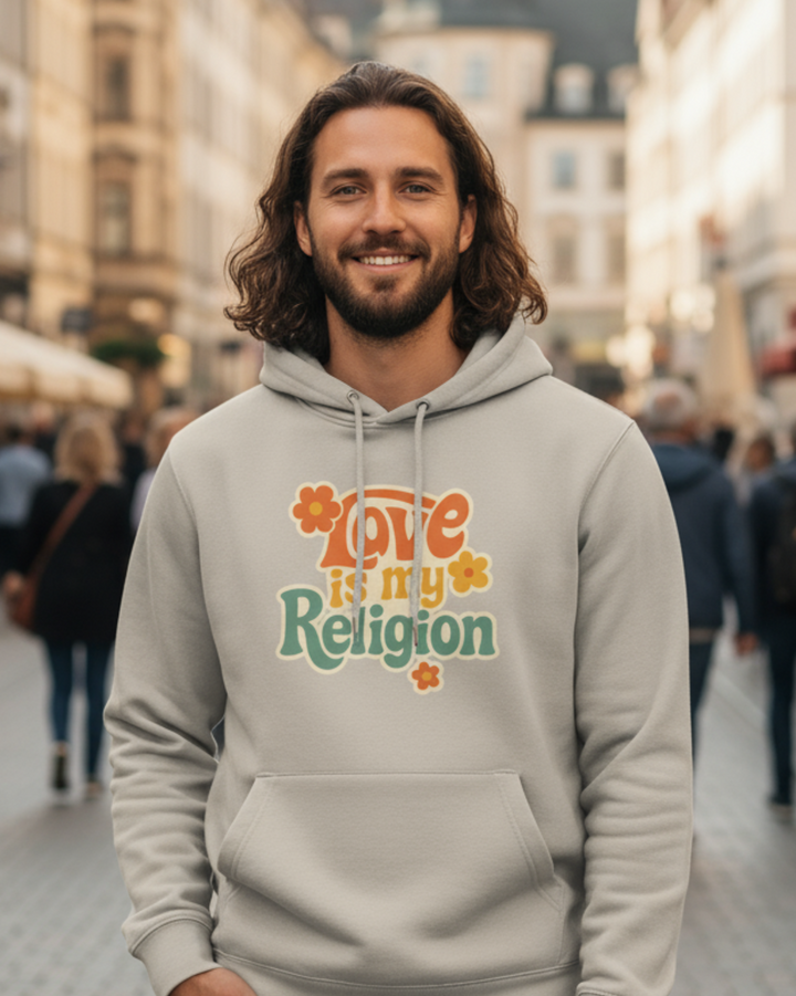 Love is my Religion Premium Bio Hoodie 100 % Bio-Baumwolle Unisex