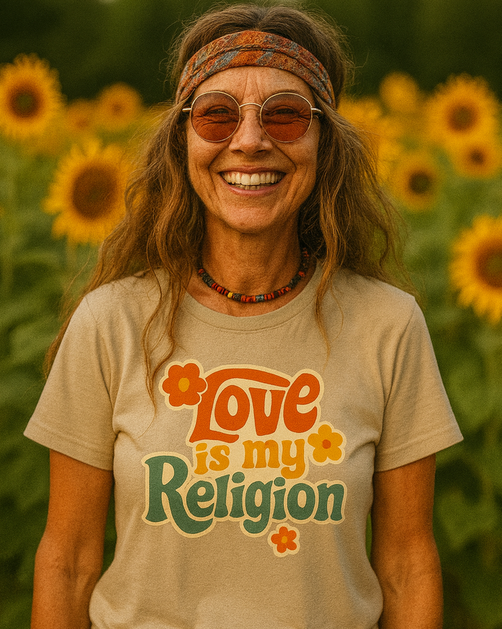 Love is my Religion Premium Bio T-Shirt 100 % Bio-Baumwolle Unisex