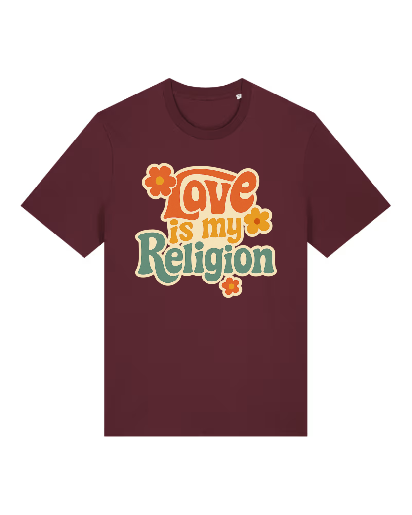 Love is my Religion Premium Bio T-Shirt 100 % Bio-Baumwolle Unisex