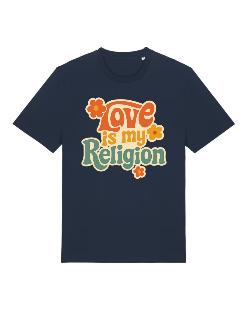 Love is my Religion Premium Bio T-Shirt 100 % Bio-Baumwolle Unisex