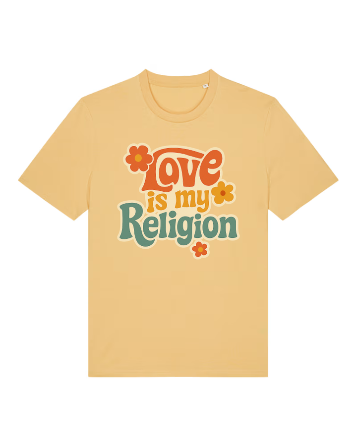 Love is my Religion Premium Bio T-Shirt 100 % Bio-Baumwolle Unisex