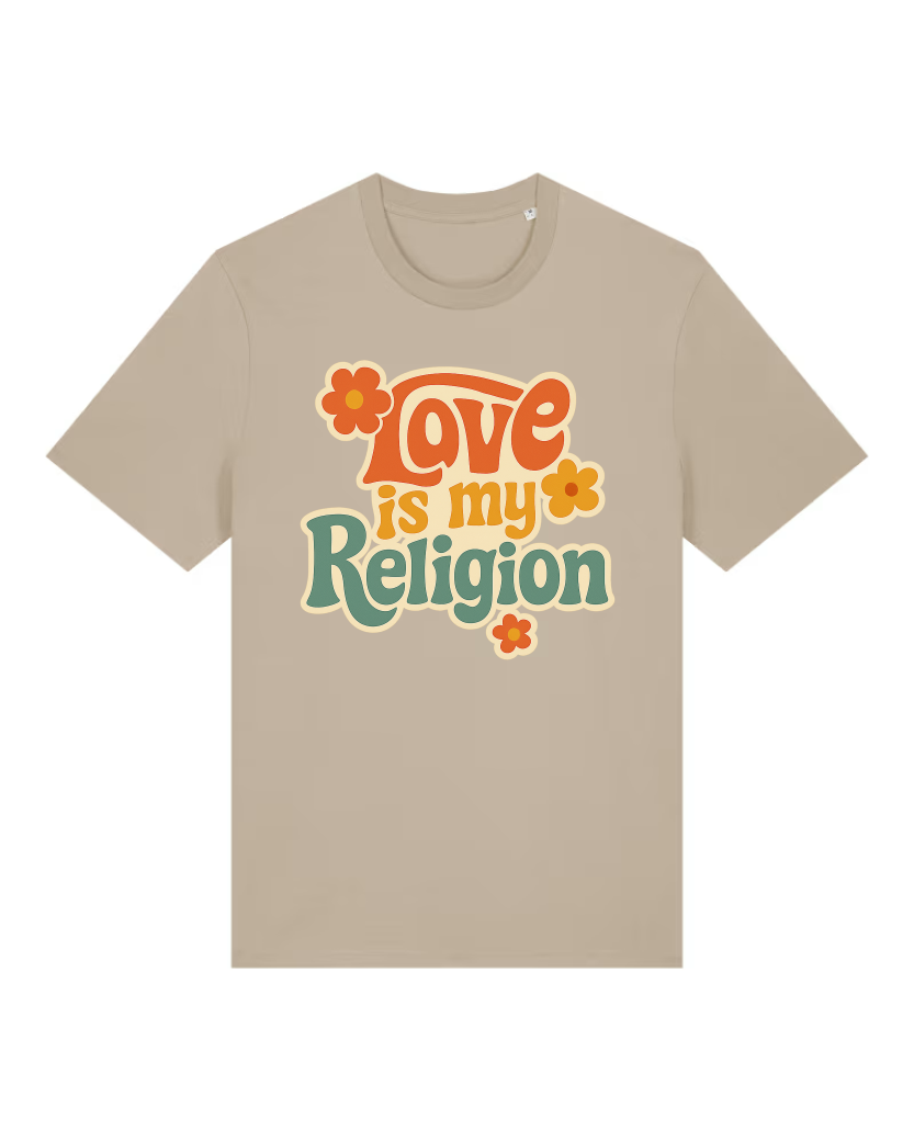 Love is my Religion Premium Bio T-Shirt 100 % Bio-Baumwolle Unisex