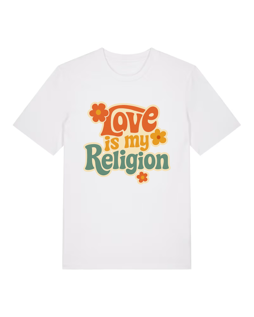Love is my Religion Premium Bio T-Shirt 100 % Bio-Baumwolle Unisex