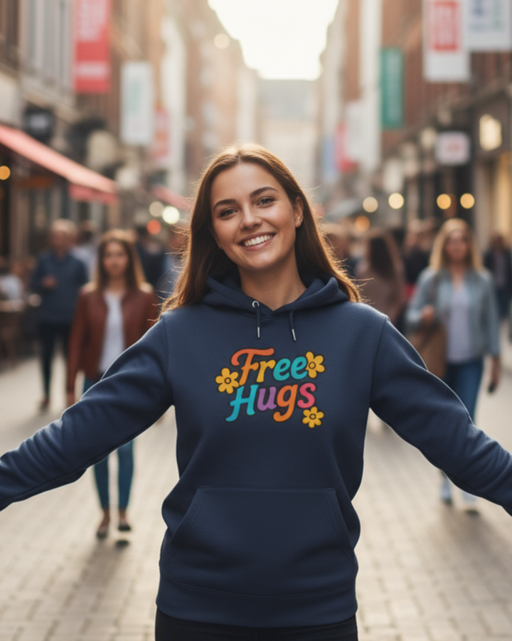 Free Hugs  Premium Bio Hoodie 100 % Bio-Baumwolle Unisex