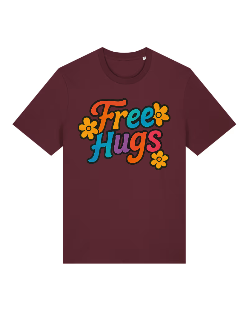 Free Hugs Premium Bio T-Shirt 100 % Bio-Baumwolle Unisex