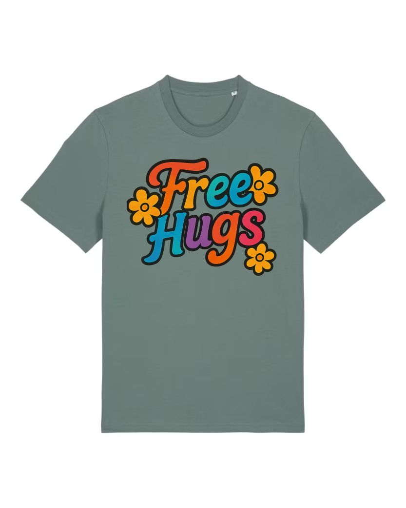 Free Hugs Premium Bio T-Shirt 100 % Bio-Baumwolle Unisex